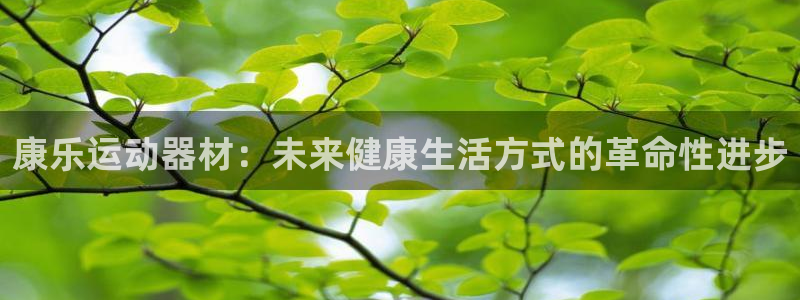 凯捷体育招商：康乐运动器材：未来健康生活方式的革命性