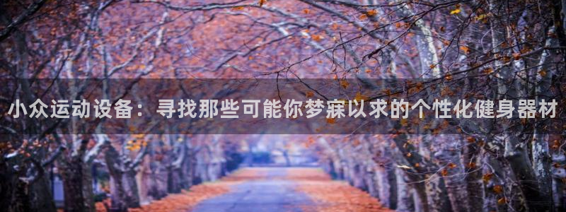 德国凯捷体育集团：小众运动设备：寻找那些可能你梦寐以
