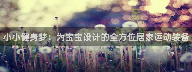 意昂平台体育：小小健身梦：为宝宝设计的全方位居家运动装备