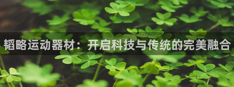 凯捷体育娱乐下载：韬略运动器材：开启科技与传统的完美