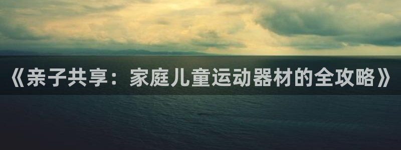 凯捷体育招商电话号码：《亲子共享：家庭儿童运动器材的